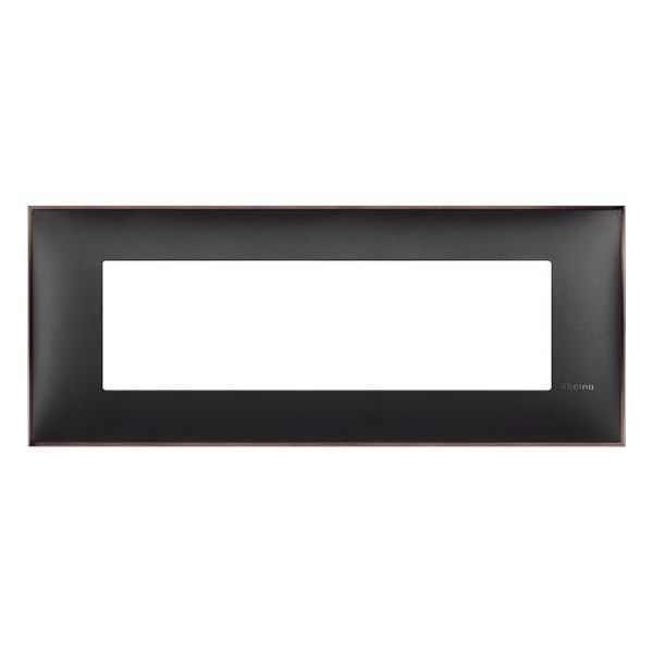 BTICINO - R4807BH РАМКА 7М ИТАЛИАНСКИ СТАНДАРТ ЧЕРНО С НИКЕЛ CLASSIA