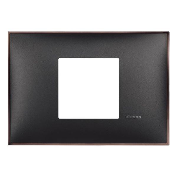 BTICINO - R4819BH РАМКА 2М ИТАЛИАНСКИ СТАНДАРТ ЧЕРНО С НИКЕЛ CLASSIA