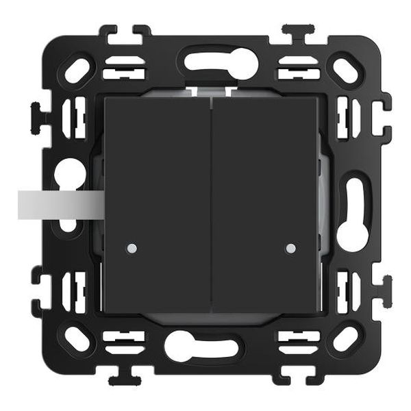 BTICINO - RG4003DCW СЕРИЕН КЛЮЧ SMART БЕЗЖИЧЕН С 2 МОД. НОСЕЩА РАМКА ЦВЯТ ЧЕРЕН CLASSIA BTICINO С NETATMO