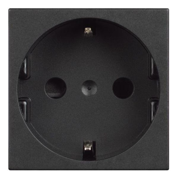 BTICINO - RG4141 КОНТАКТ ШУКО 2Р+Е 16А CLASSIA ЧЕРЕН