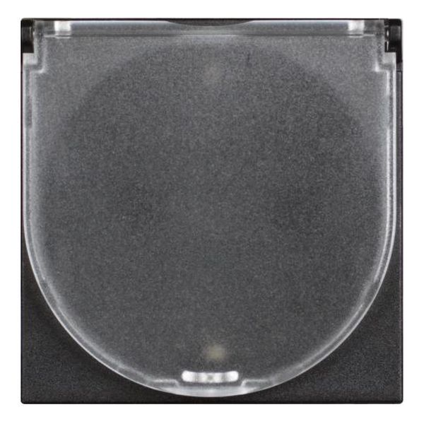 BTICINO - RG4141C КОНТАКТ ШУКО 2Р+Е 16А ДЕТСКА ЗАЩИТА С КАПАК 2 МОДУЛА CLASSIA ЧЕРЕН