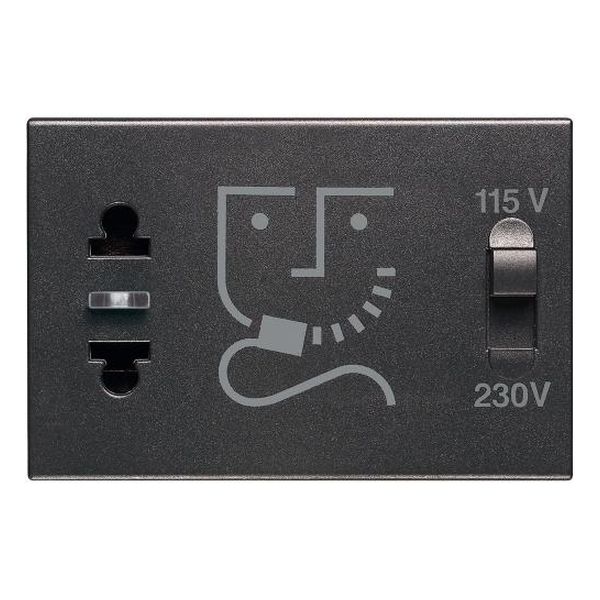 BTICINO - RG4177 КОНТАКТ ЗА САМОБРЪСНАЧКА 3 МОД. 230V CLASSIA ЧЕРЕН