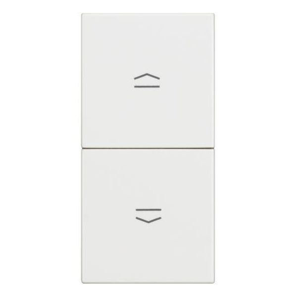 BTICINO - RW4037 БУТОН ЗА ЩОРИ 1 МОДУЛ 10А CLASSIA БЯЛ