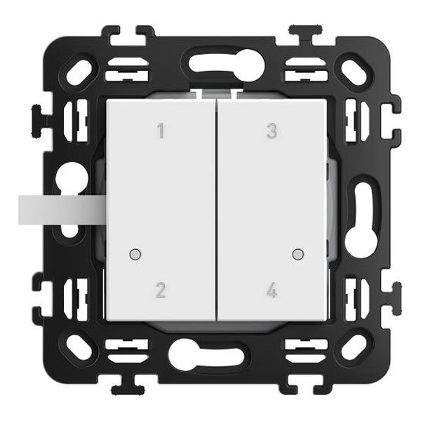 BTICINO - RW4575CW СЦЕНАРИЕН КЛЮЧ SMART 4 СЦЕНИ БЕЗЖИЧЕН С 2 МОД. НОСЕЩА РАМКА ЦВЯТ БЯЛ CLASSIA BTICINO С NETATMO