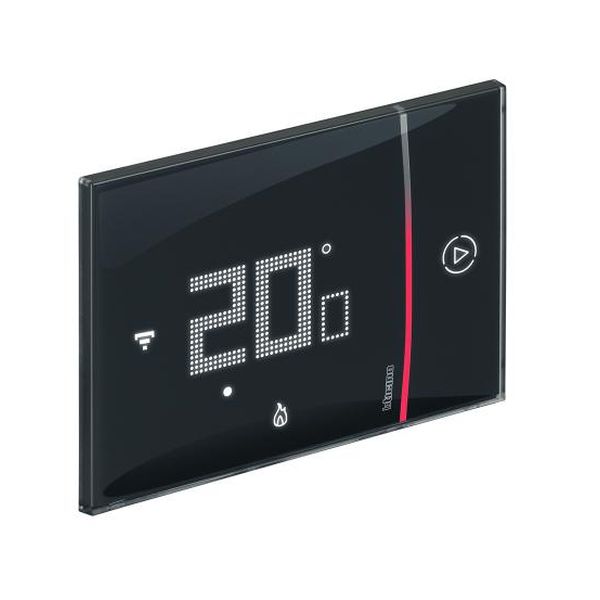 BTICINO - ТЕРМОСТАТ SMARTHER 2 С ВГРАДЕНО WI-FI ЗА ВГРАДЕН МОНТАЖ ЧЕРЕН BTICINO WITH NETATMO XG8002