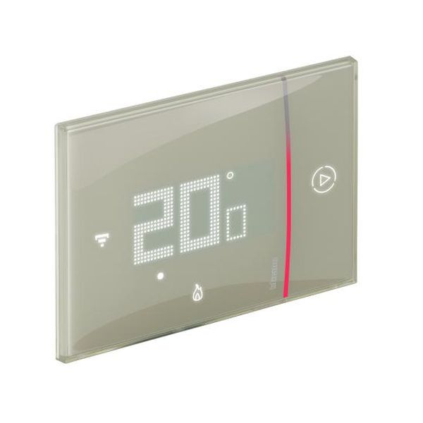 BTICINO - ТЕРМОСТАТ SMARTHER 2 С ВГРАДЕНО WI-FI ЗА ВГРАДЕН МОНТАЖ КРЕМ BTICINO WITH NETATMO XM8002