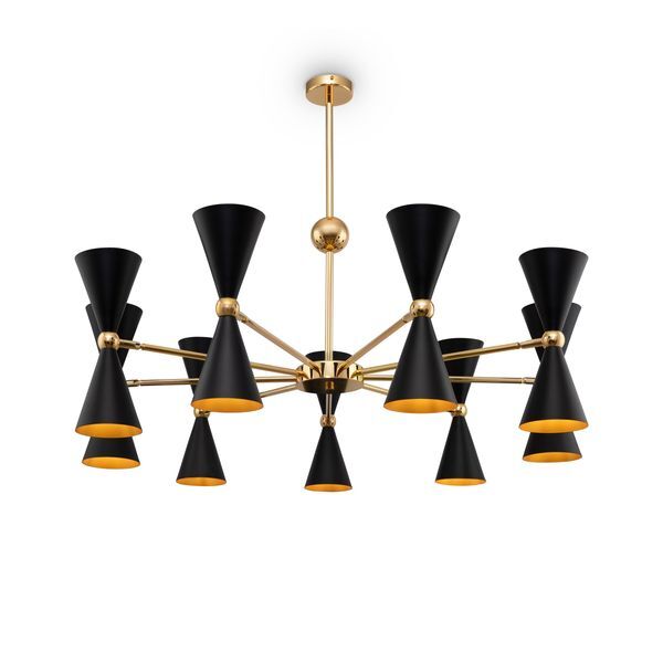 MAYTONI MOD108PL-18GB MODERN VESPER ЧЕРЕН С/СЪС ЗЛАТЕН