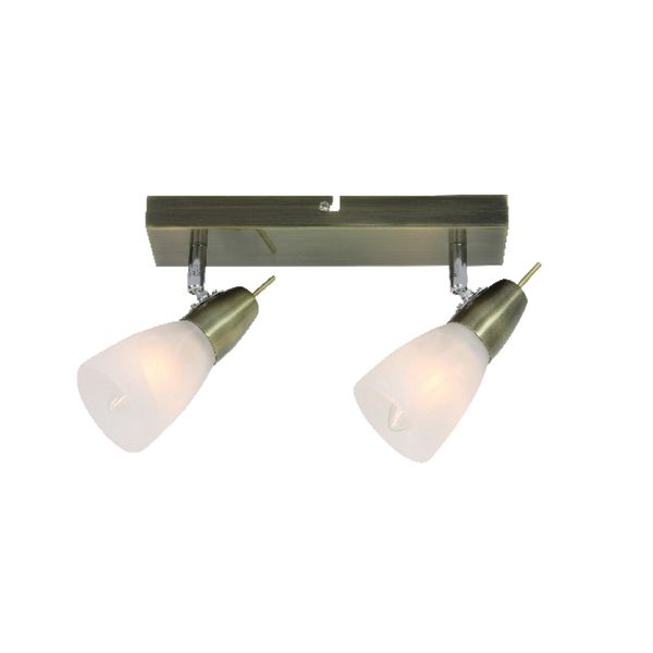 ACA LIGHTING II II GLASS BRONGE 2X40W E14 KAMET ACA-MC542GAB2