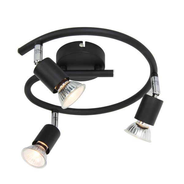 ACA LIGHTING СПОТS III ROSTA BLACK MAT 3 X GU10 TRINITY ACA-MC634BK3G