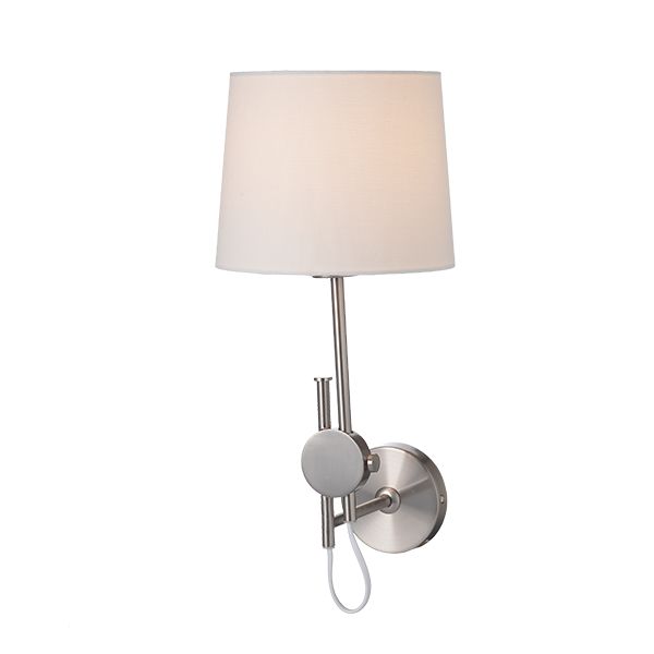ACA LIGHTING FALLS PV 1X27 METAL NICKEL+WHITE ABAZURE 20X25TH30CM MALLORCA ACA-ML306421WS