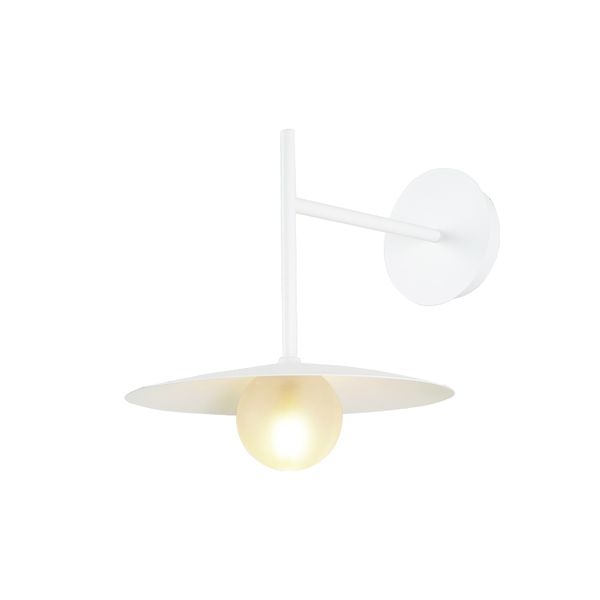 ACA LIGHTING ^MATTERN P/S 1XG9 AFINAR WHITE METER + SANDY GLASS 25X28X32CM ACA-OD94451WW