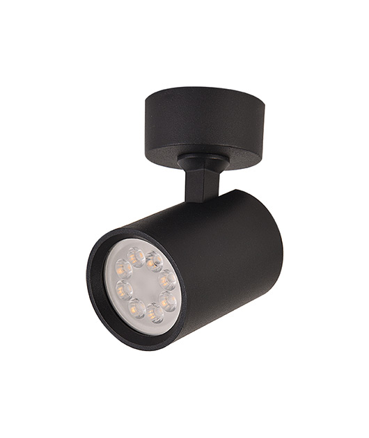 ZAMBELIS S104 LAMP HOLDER GU10 BLACK WITH FRONT RING