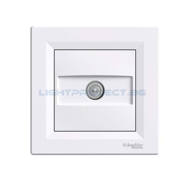 SCHNEIDER ELECTRIC EPH3200121 TV РОЗЕТКА КРАЙНА ASFORA БЯЛА