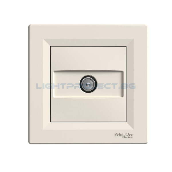 SCHNEIDER ELECTRIC EPH3200123 TV РОЗЕТКА КРАЙНА ASFORA КРЕМА
