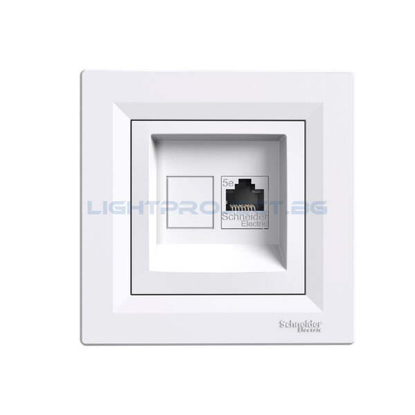 SCHNEIDER ELECTRIC EPH4300121 КОМПЮТЪРНА РОЗЕТКА RJ45 ASFORA БЯЛА