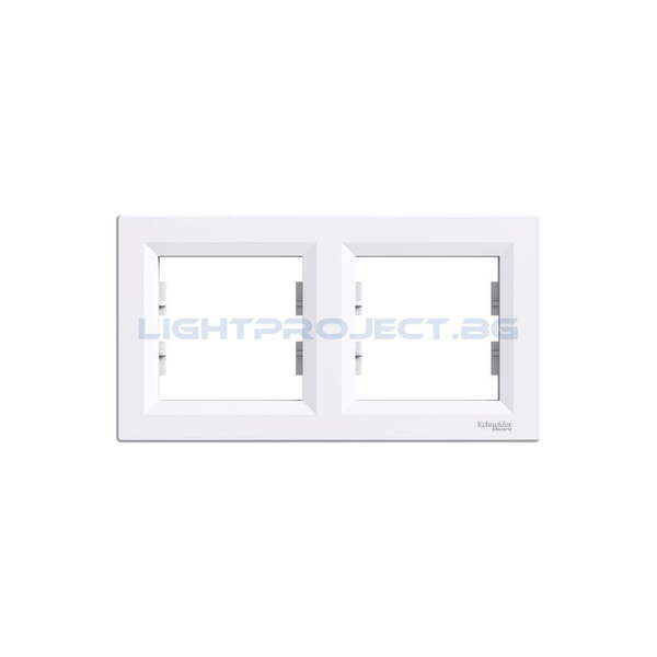 SCHNEIDER ELECTRIC EPH5800221 РАМКА ДВОЙНА ASFORA БЯЛА