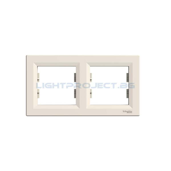 SCHNEIDER ELECTRIC EPH5800223 РАМКА ДВОЙНА ASFORA КРЕМА