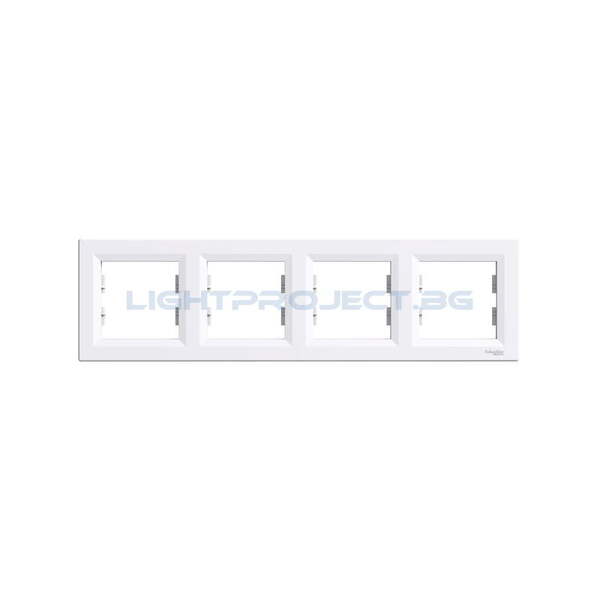 SCHNEIDER ELECTRIC EPH5800421 РАМКА ЧЕТВОРНА ASFORA БЯЛА