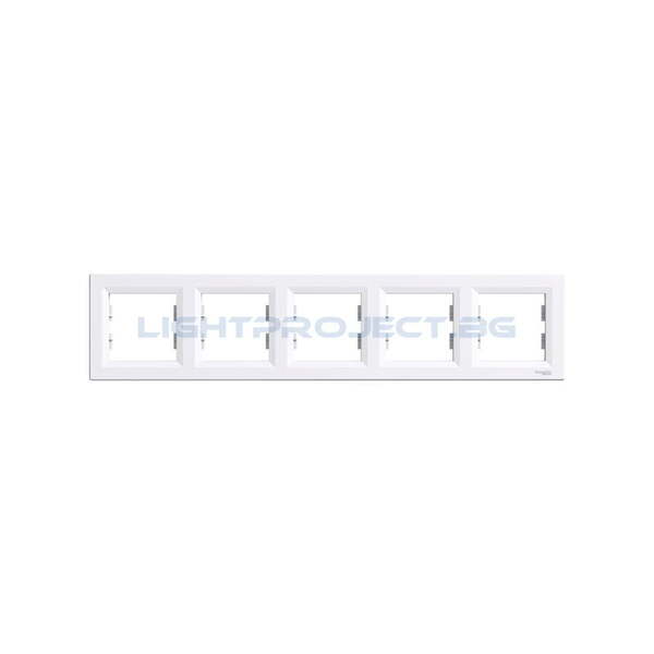 SCHNEIDER ELECTRIC EPH5800521 РАМКА ПЕТОРНА ASFORA БЯЛА