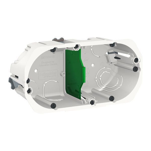 SCHNEIDER ELECTRIC NEW UNICA ДВОЙНА КУТИЯ ЗА ЗАКРИТ МОНТАЖ 67X50 ММ