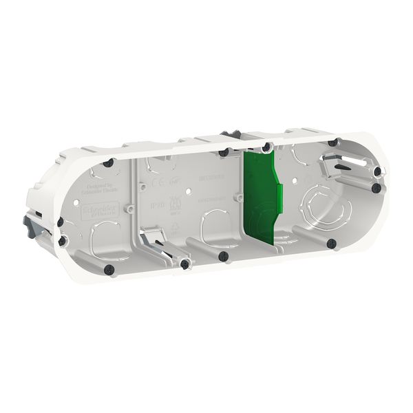 SCHNEIDER ELECTRIC NEW UNICA ТРОЙНА КУТИЯ ЗА ЗАКРИТ МОНТАЖ 67X50 ММ