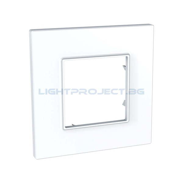 SCHNEIDER ELECTRIC MGU2.702.18 ДЕКОРАТИВНА РАМКА ЕДИНИЧНА БЯЛ UNICA QUADRO