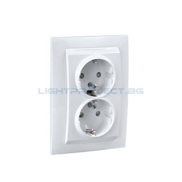 SCHNEIDER ELECTRIC MGU23.067.18D КОНТАКТ ДВОЕН БЯЛ UNICA BASIC