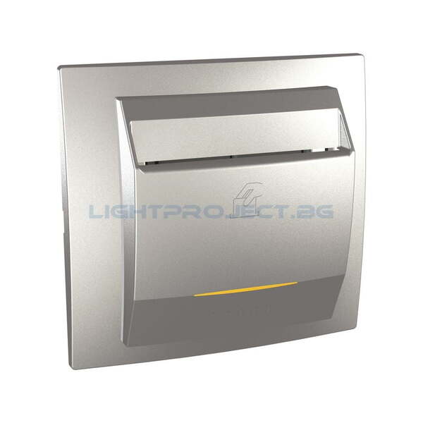 SCHNEIDER ELECTRIC MGU3.283.30 КЛЮЧ-КАРТА 10А UNICA TOP АЛУМИНИЙ