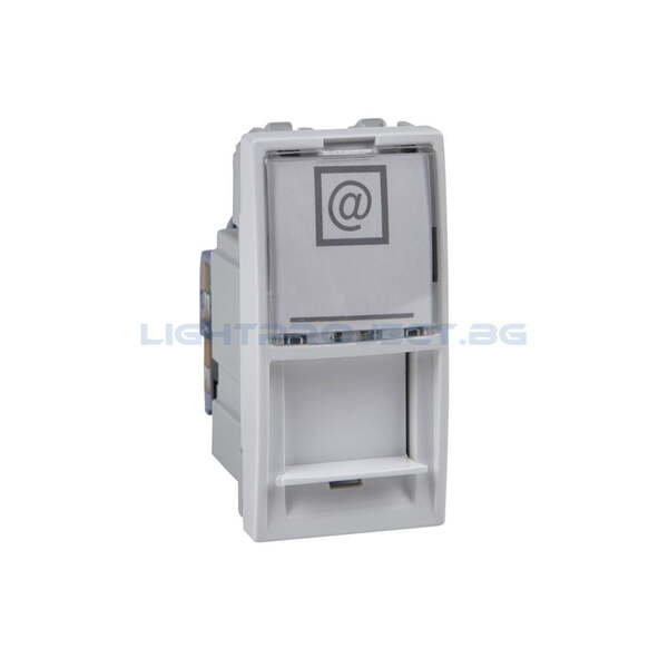 SCHNEIDER ELECTRIC MGU3.414.18 UNICA ИНФОРМАЦИОННА РОЗЕТКА RJ 45 КАТ.6 UNICA БЯЛ