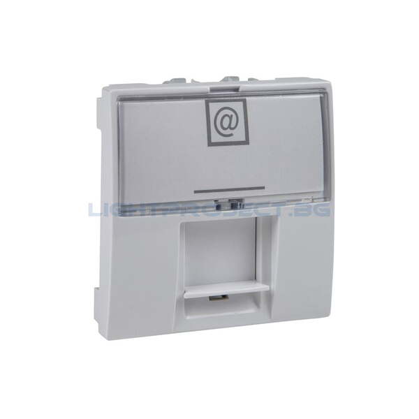 SCHNEIDER ELECTRIC MGU3.415.18 ИНФОРМАЦИОННА РОЗЕТКА RJ 45 КАТ.6 2М UNICA БЯЛ