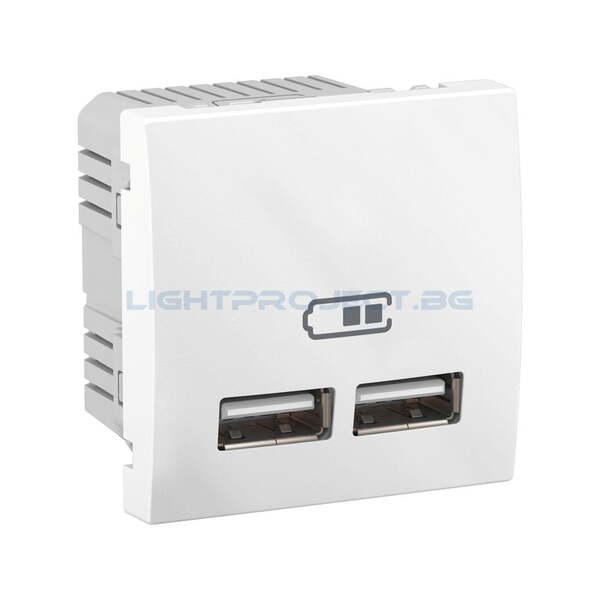 SCHNEIDER ELECTRIC MGU3.418.18 UNICA USB ЗАХРАНВАНЕ БЯЛО 2M