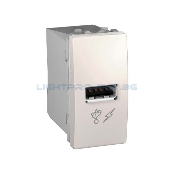 SCHNEIDER ELECTRIC MGU3.428.25 UNICA USB ЗАХРАНВАНЕ СЛОНОВА КОСТ 1M