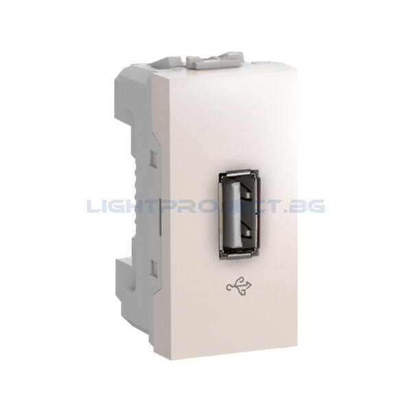 SCHNEIDER ELECTRIC MGU3.429.25 UNICA USB КОНЕКТОР СЛОНОВА КОСТ 1M