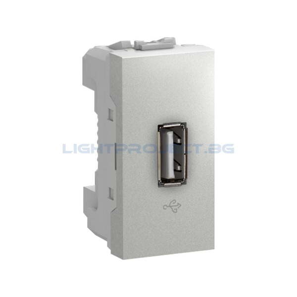 SCHNEIDER ELECTRIC MGU3.429.30 UNICA USB КОНЕКТОР АЛУМИНИЙ 1M