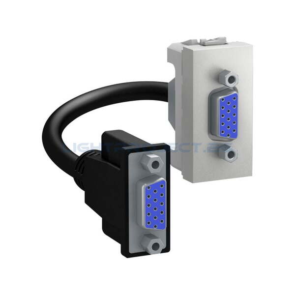 SCHNEIDER ELECTRIC MGU3.432.30 UNICA HD15 ИЗЛАЗ, ЖЕНСКИ АЛУМИНИЙ 1M