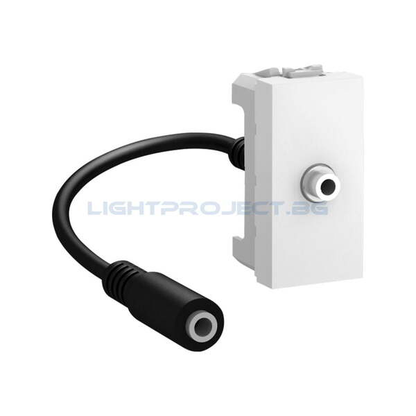 SCHNEIDER ELECTRIC MGU3.433.18 UNICA МИНИ ЖАК 3.5MM БЯЛ 1M