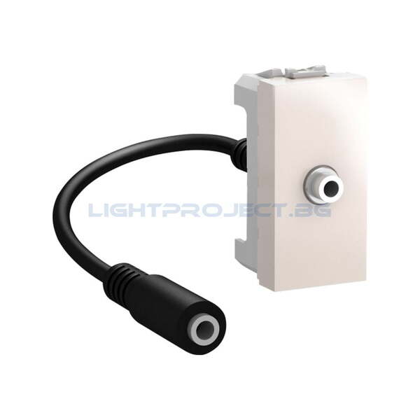 SCHNEIDER ELECTRIC MGU3.433.25 UNICA МИНИ ЖАК 3.5MM СЛОНОВА КОСТ 1M