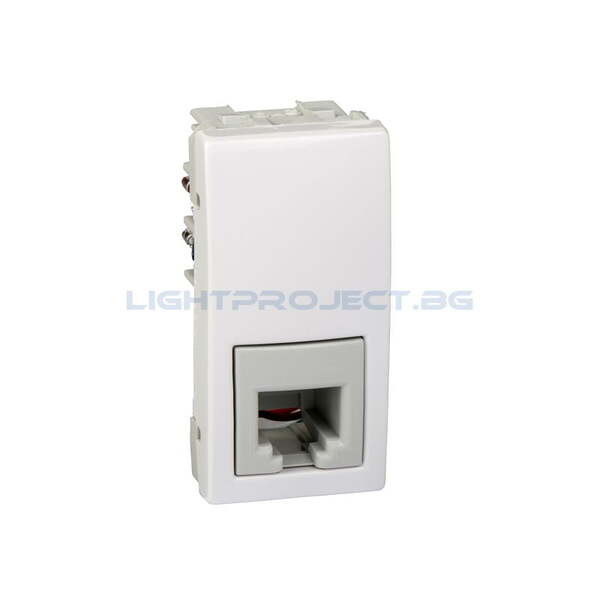 SCHNEIDER ELECTRIC MGU3.490.18 UNICA ТЕЛЕФОННА РОЗЕТКА RJ11 БЯЛ 1M