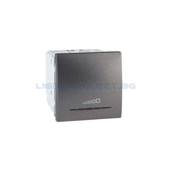 SCHNEIDER ELECTRIC MGU3.515.12 БУТОНЕН ДИМЕР 20-350 W ГРАФИТ 2М