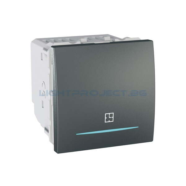 SCHNEIDER ELECTRIC MGU3.535.12 КЛЮЧ С ВРЕМЕЗАКЪСНЕНИЕ 8А UNICA TOP ГРАФИТ