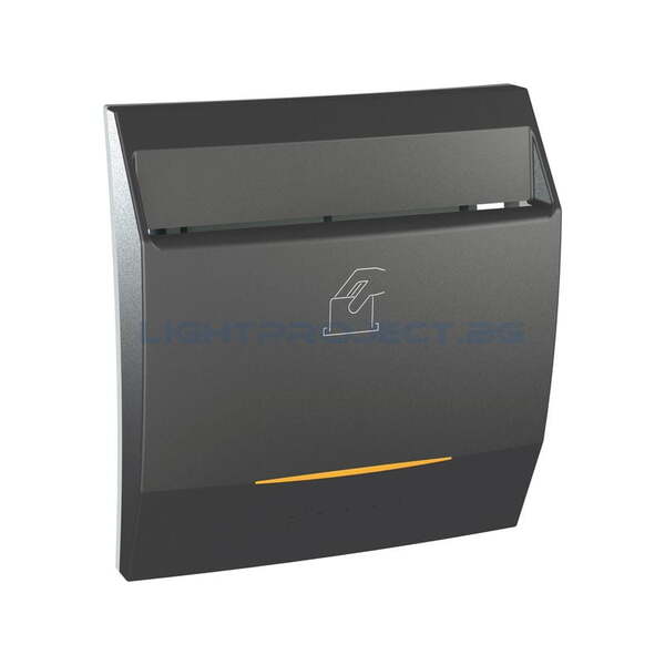 SCHNEIDER ELECTRIC MGU3.540.12 КЛЮЧ-КАРТА С ВРЕМЕЗАКЪСНЕНИЕ 8А UNICA TOP ГРАФИТ