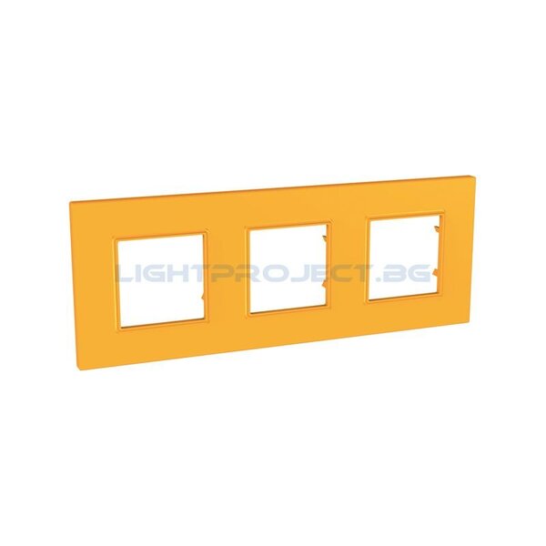 SCHNEIDER ELECTRIC MGU4.706.29 ДЕКОРАТИВНА РАМКА ТРОЙНА ЦИТРУС UNICA QUADRO
