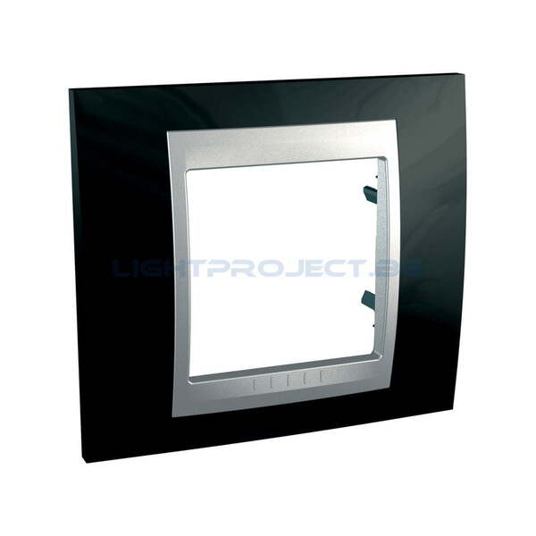 SCHNEIDER ELECTRIC MGU66.002.093 ДЕКОРАТИВНА РАМКА РОДИЙ/АЛУМИНИЙ UNICA TOP