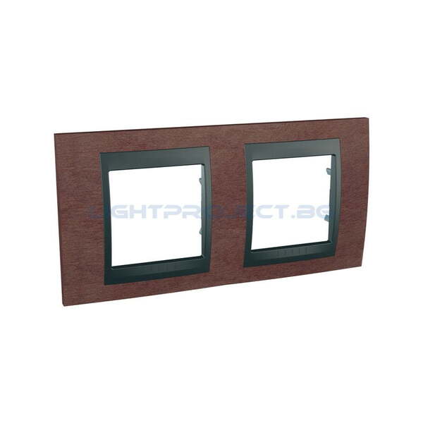 SCHNEIDER ELECTRIC MGU66.004.2M4 РАМКА ДЕКОРАТИВНА РАМКА ДВОЙНА ТАБАКО/ГРАФИТ UNICA TOP