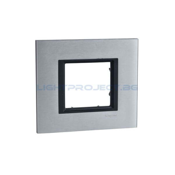 SCHNEIDER ELECTRIC MGU68.002.7A1 ДЕКОРАТИВНА РАМКА ЕДИНИЧНА АЛУМИНИЙ UNICA CLASS