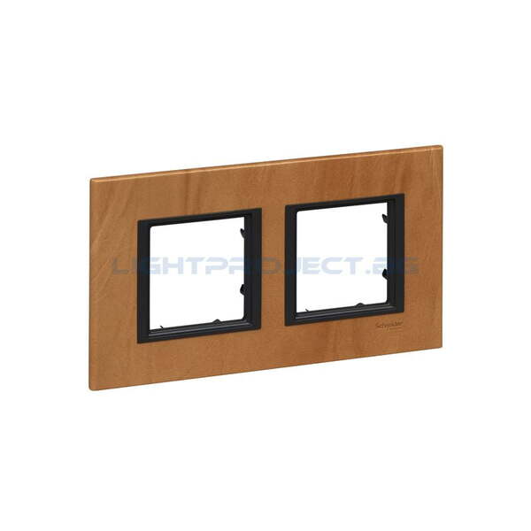 SCHNEIDER ELECTRIC MGU68.004.7P1 ДЕКОРАТИВНА РАМКА ДВОЙНА КОЖА САХАРА UNICA CLASS