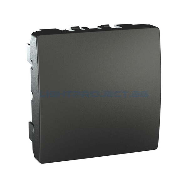SCHNEIDER ELECTRIC MGU9.866.12 UNICA ДЕКОРАТИВЕН КАПАК ГРАФИТ ДВУМОДУЛЕН