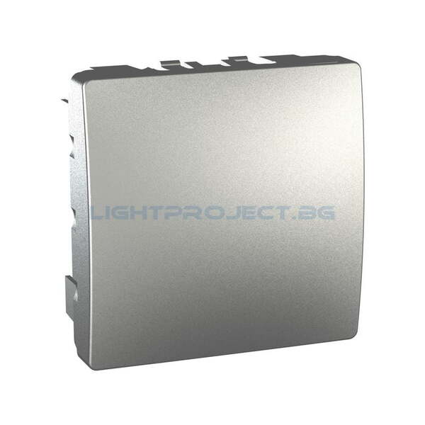 SCHNEIDER ELECTRIC MGU9.866.30 UNICA ДЕКОРАТИВЕН КАПАК АЛУМИНИЙ ДВУМОДУЛЕН