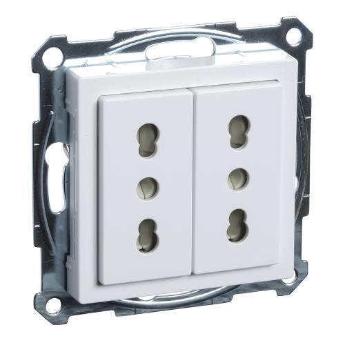 SCHNEIDER ELECTRIC MTN2162-0325 МЕХАНИЗЪМ 2Х КОНТАКТ ИТАЛИАНСКИ С ЛИЦЕВ ПАНЕЛ АКТИВНО БЯЛО SYSTEM M /АНТИБАКТЕРИАЛЕН/