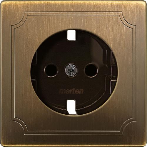 SCHNEIDER ELECTRIC MTN2330-4143 ЛИЦЕВ ПАНЕЛ ЗА КОНТАКТ ШУКО С Д.З. МЕСИНГ ANTIQUE